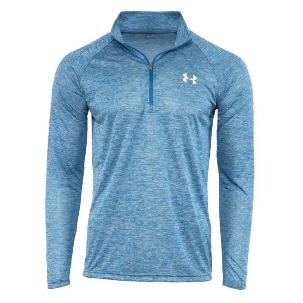Brand New Men's Under Armour 1/2 Zip Tech Muscle Pullover - Long Sleeve Shirt - Picture 1 of 2
